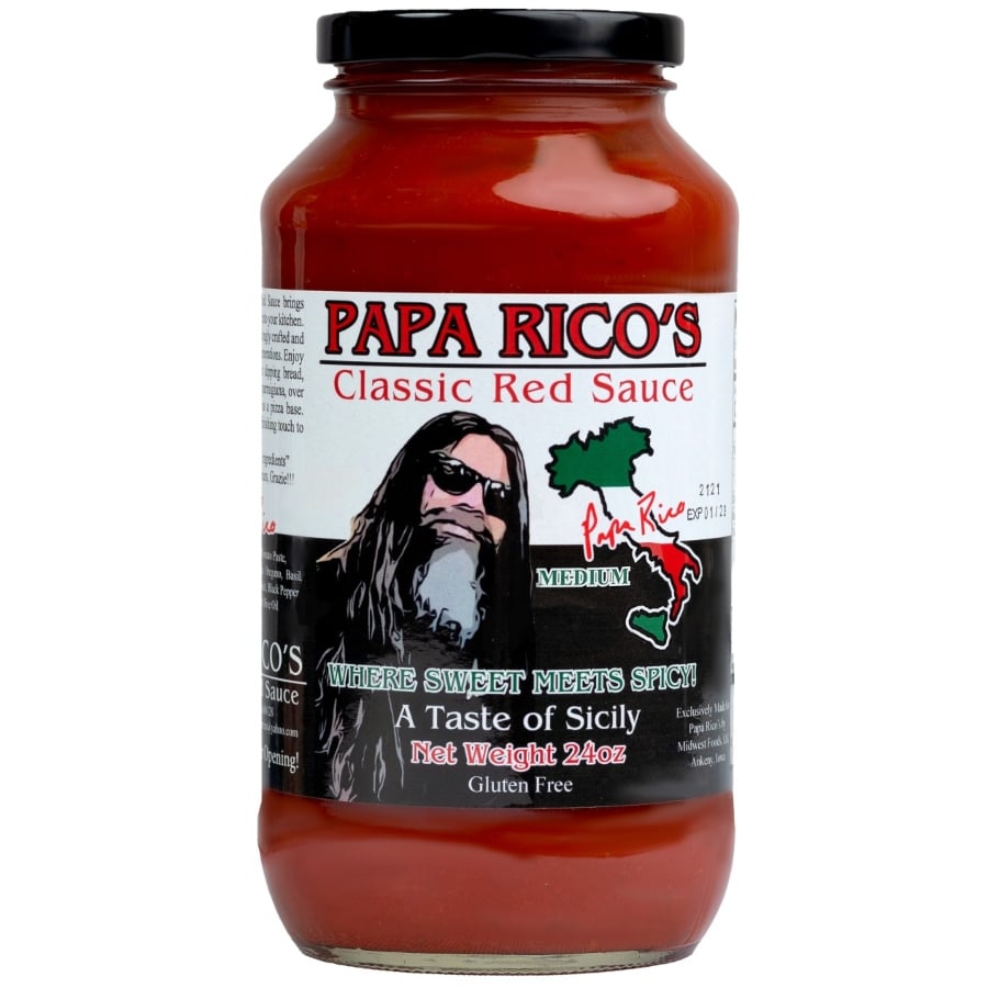 Papa Rico Papa Rico's Hot Red Sauce - 24oz - Bootleg Products